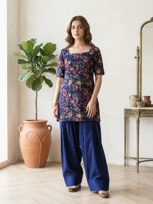 Midnight Flora Shalwar Set